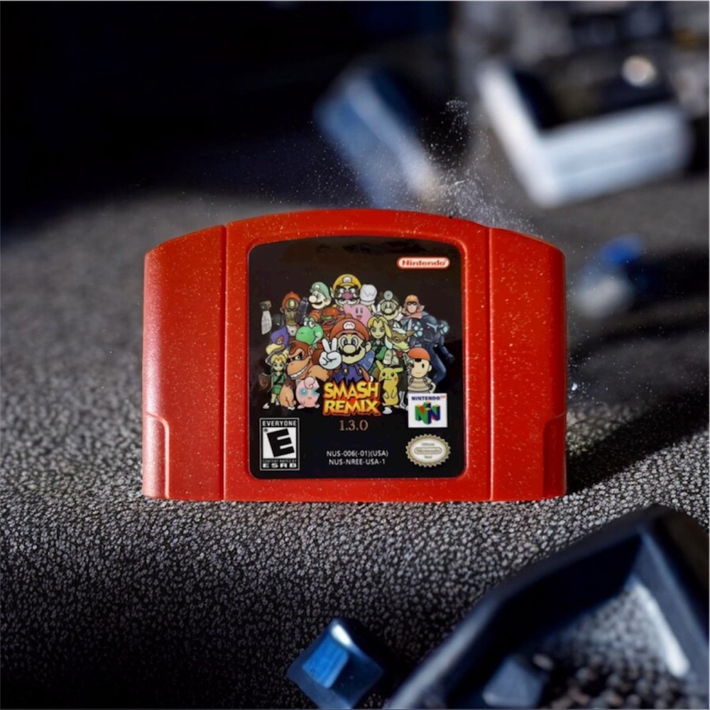 Nintendo Smash Remix Red Game Cartridge